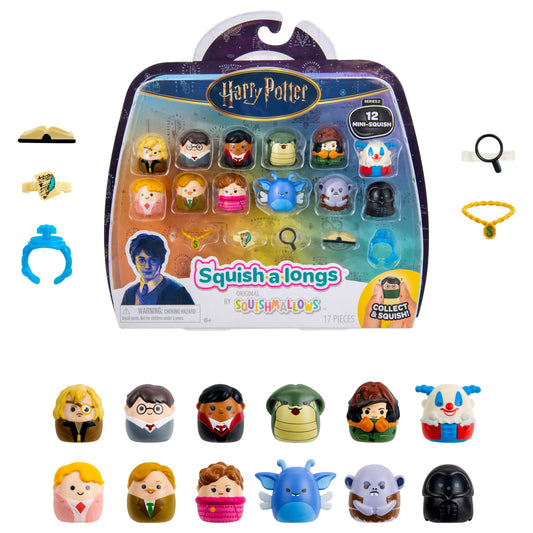 Squishmallows - Squish-a-longs “Harry Potter” Mini-Squish Defense Against the Dark Arts 12-Pack | Jazwares