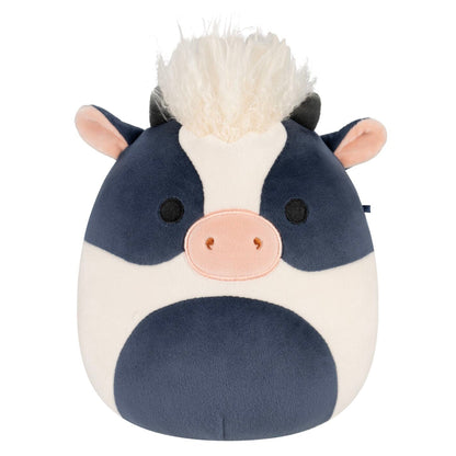 Squishmallows - Squishmallows 8" Dill the Black and White Cow with Shaggy Hair | Jazwares