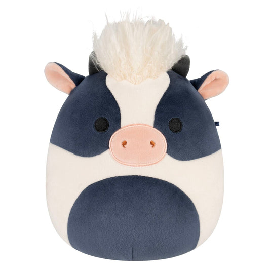 Squishmallows - Squishmallows 8" Dill the Black and White Cow with Shaggy Hair | Jazwares