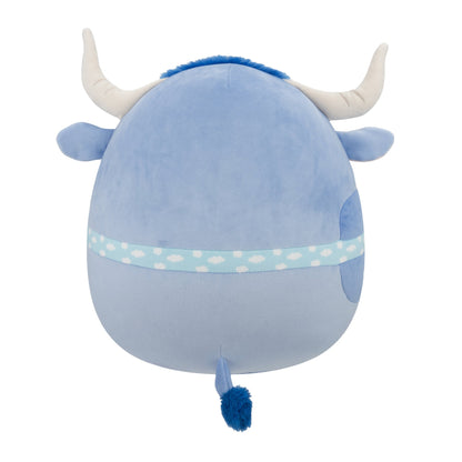 Squishmallows - Squishmallows 12" Bermayeh the Blue Bull with Ascot | Jazwares