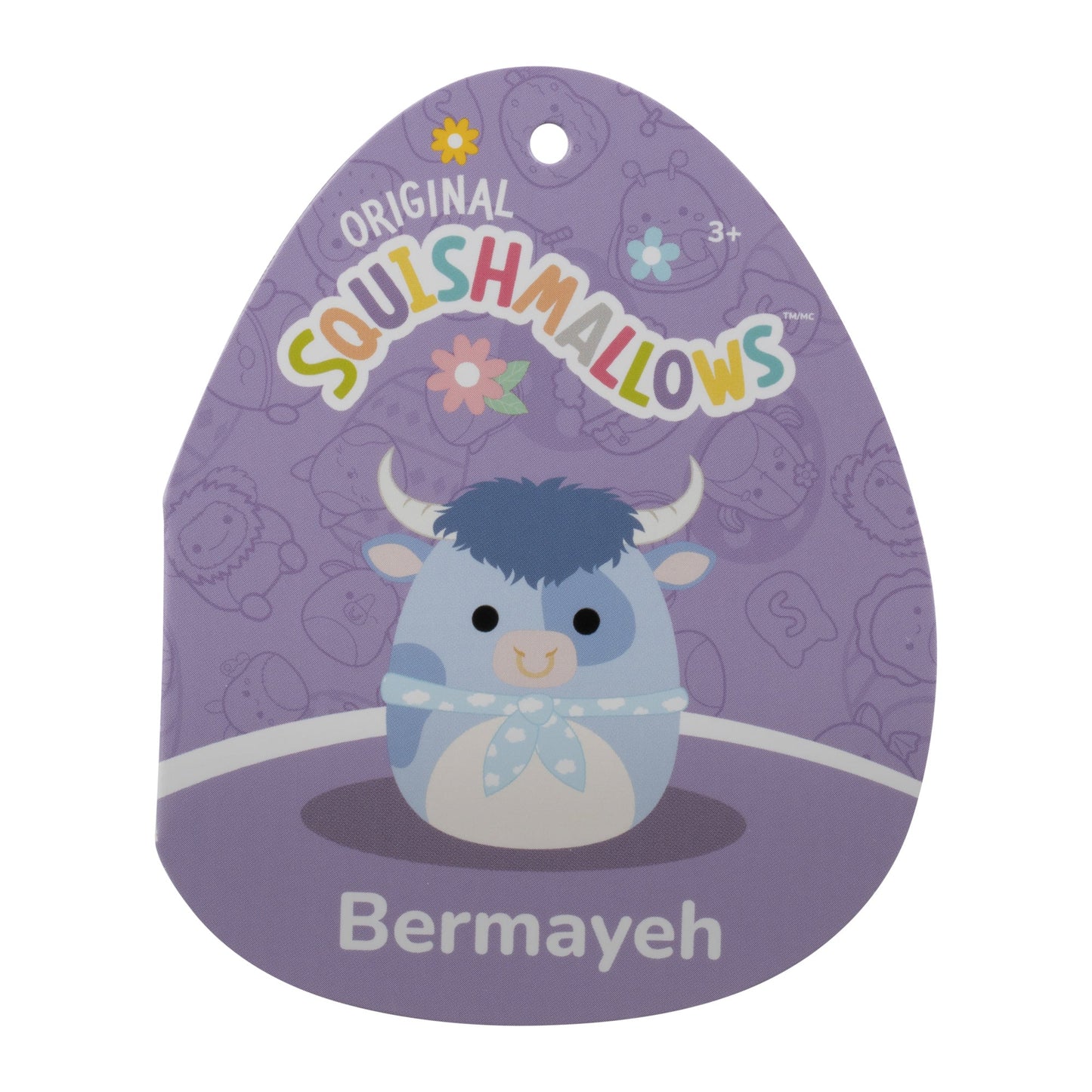 Squishmallows - Squishmallows 12" Bermayeh the Blue Bull with Ascot | Jazwares