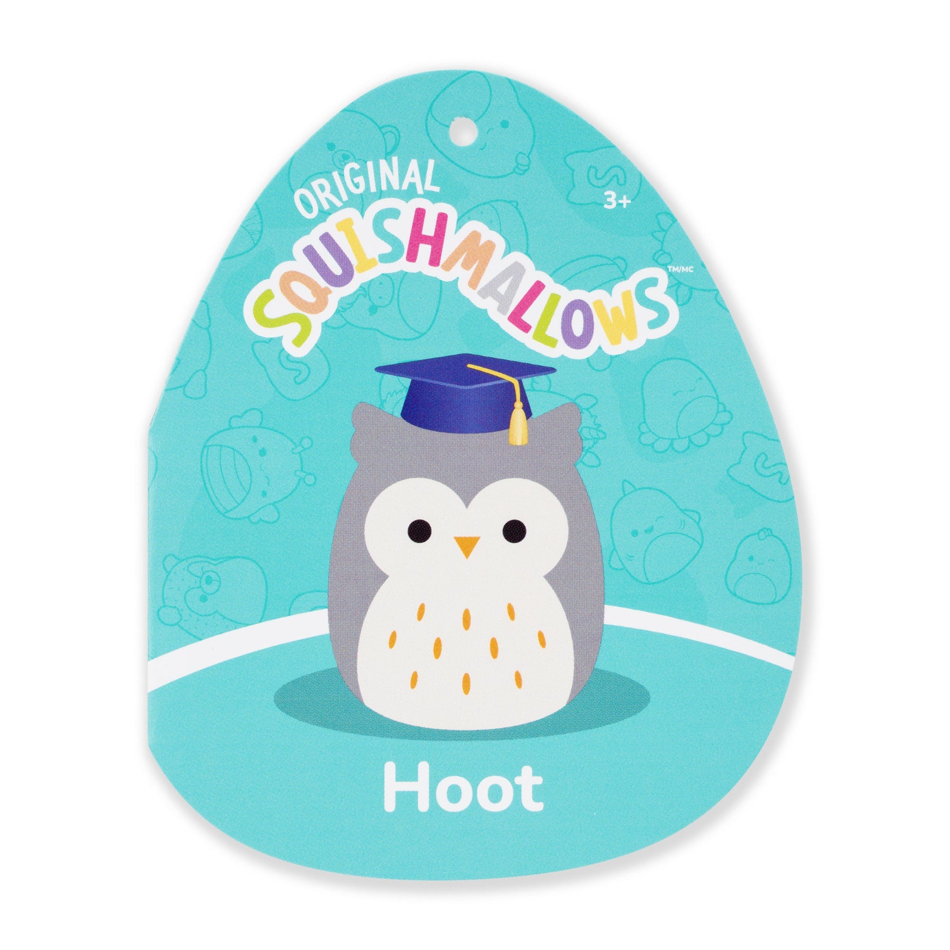 Squishmallows - Squishmallows 12" Hoot the Grey Owl with Blue Graduation Cap | Jazwares