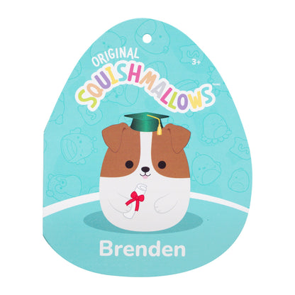 Squishmallows - Squishmallows 12" Brenden the Jack Russell Terrier with Green Graduation | Jazwares