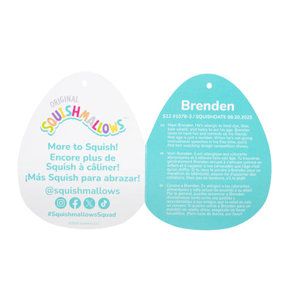 Squishmallows - Squishmallows 12" Brenden the Jack Russell Terrier with Green Graduation | Jazwares