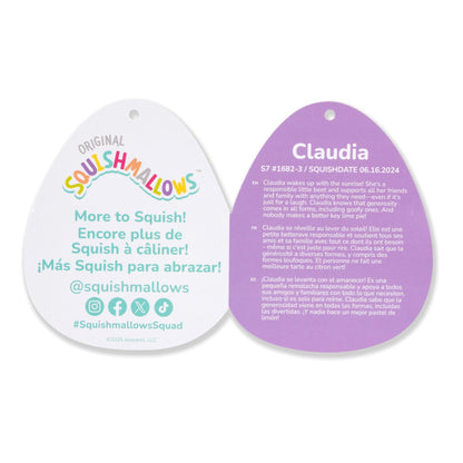 Squishmallows - Squishmallows Claudia the Purple Beet with Pink Headband| Jazwares