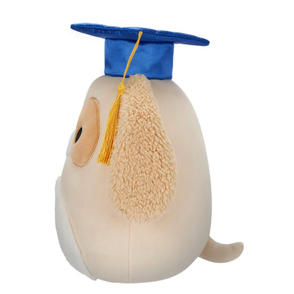 Squishmallows - Squishmallows 8" Harris the Brown Spotted Dog in Graduation Cap | Jazwares