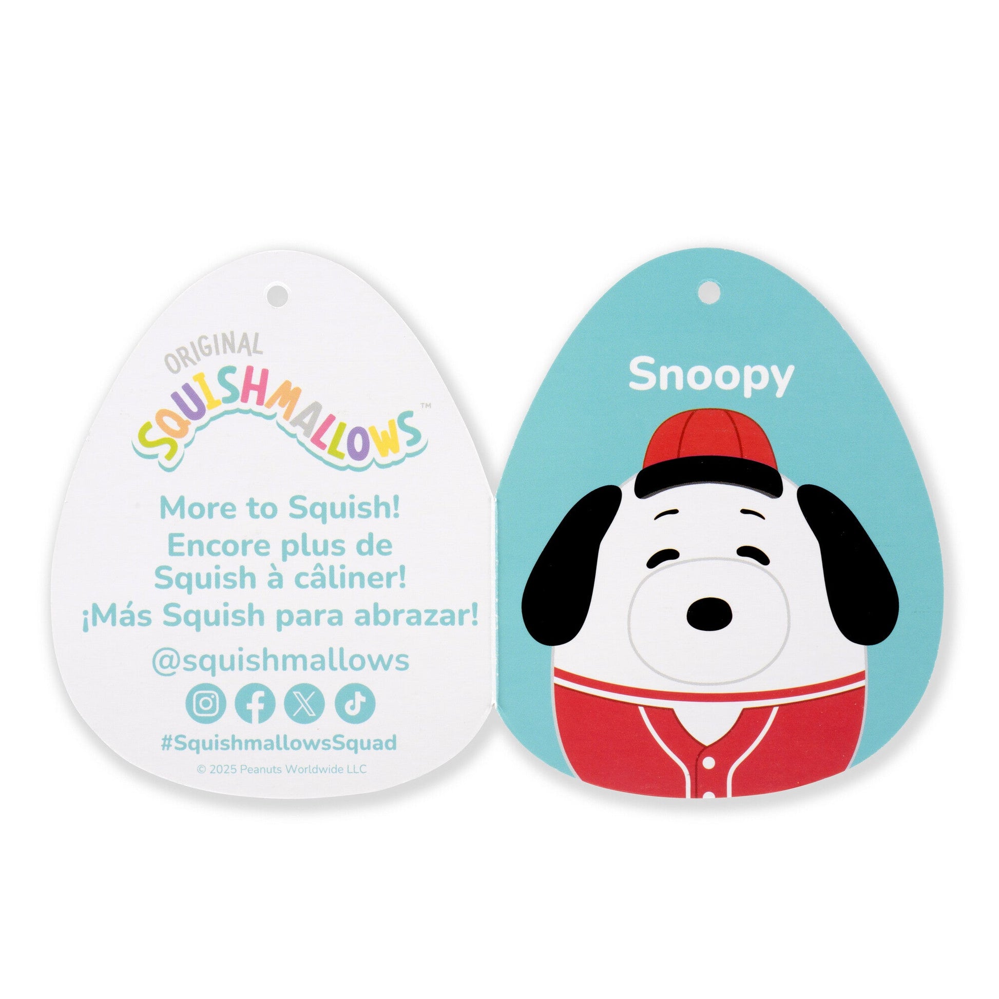 Squishmallows - Squishmallows Peanuts 75th Anniversary 8" Comic Style Snoopy | Jazwares