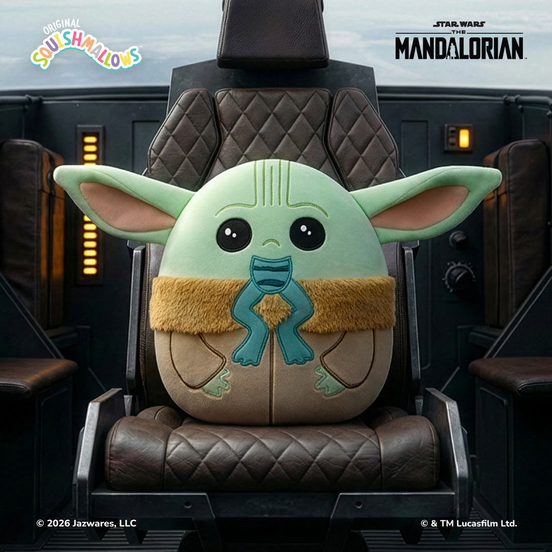 Squishmallows - Squishmallows 8" Select Series Star Wars Grogu Eating Frog | Jazwares