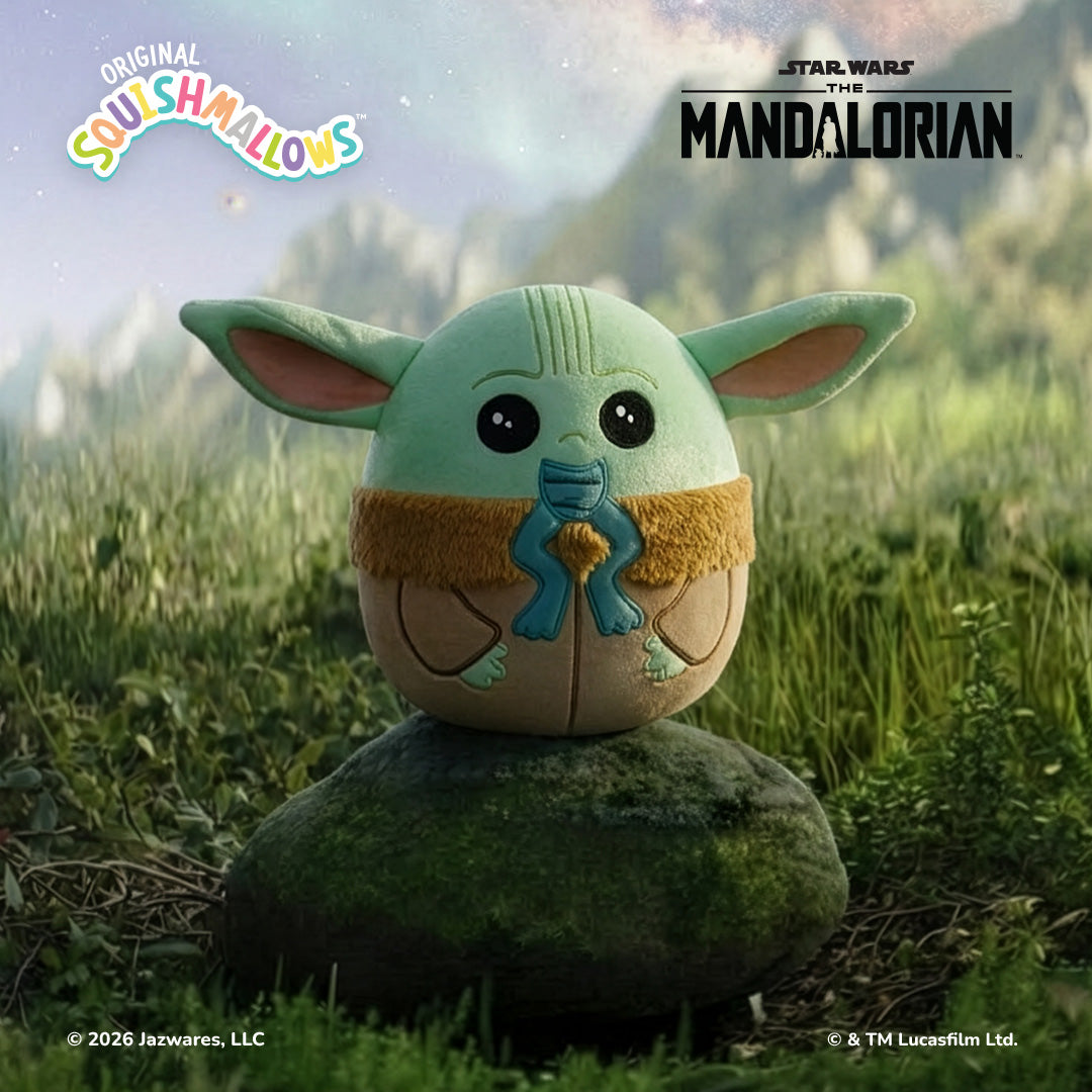 Squishmallows - Squishmallows 8" Select Series Star Wars Grogu Eating Frog | Jazwares