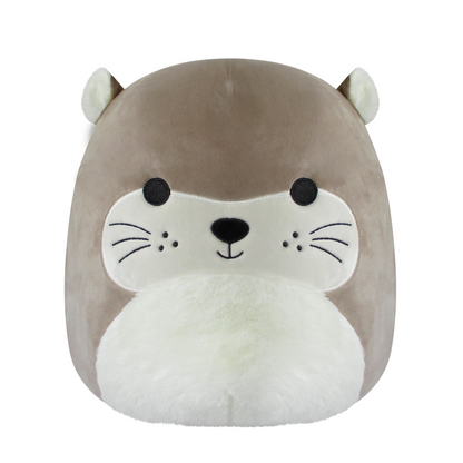 Squishmallows - 14-Inch Rie Light Brown Otter with Fuzzy Ears | Jazwares