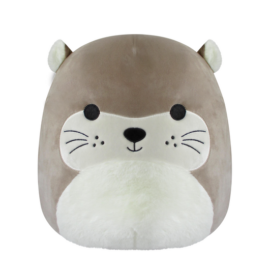 Squishmallows - 14-Inch Rie Light Brown Otter with Fuzzy Ears | Jazwares