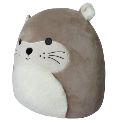 Squishmallows - 14-Inch Rie Light Brown Otter with Fuzzy Ears | Jazwares