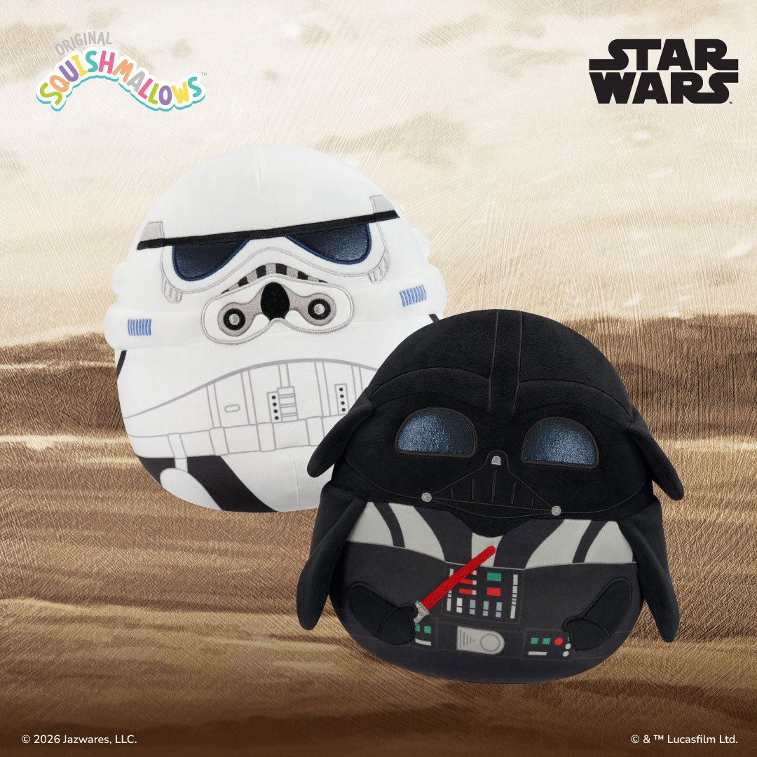 Squishmallows - Squishmallows 12" Star Wars Darth Vader and Stormtrooper 2-Pack | Jazwares