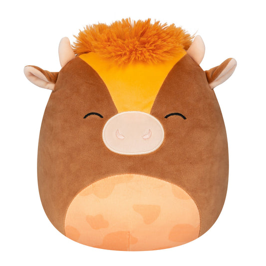 Squishmallows - Squishmallows 10" Quinick the Dark Brown Spotted Cow | Jazwares