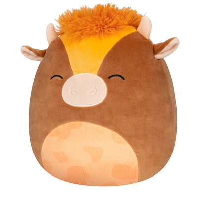 Squishmallows - Squishmallows 10" Quinick the Dark Brown Spotted Cow | Jazwares