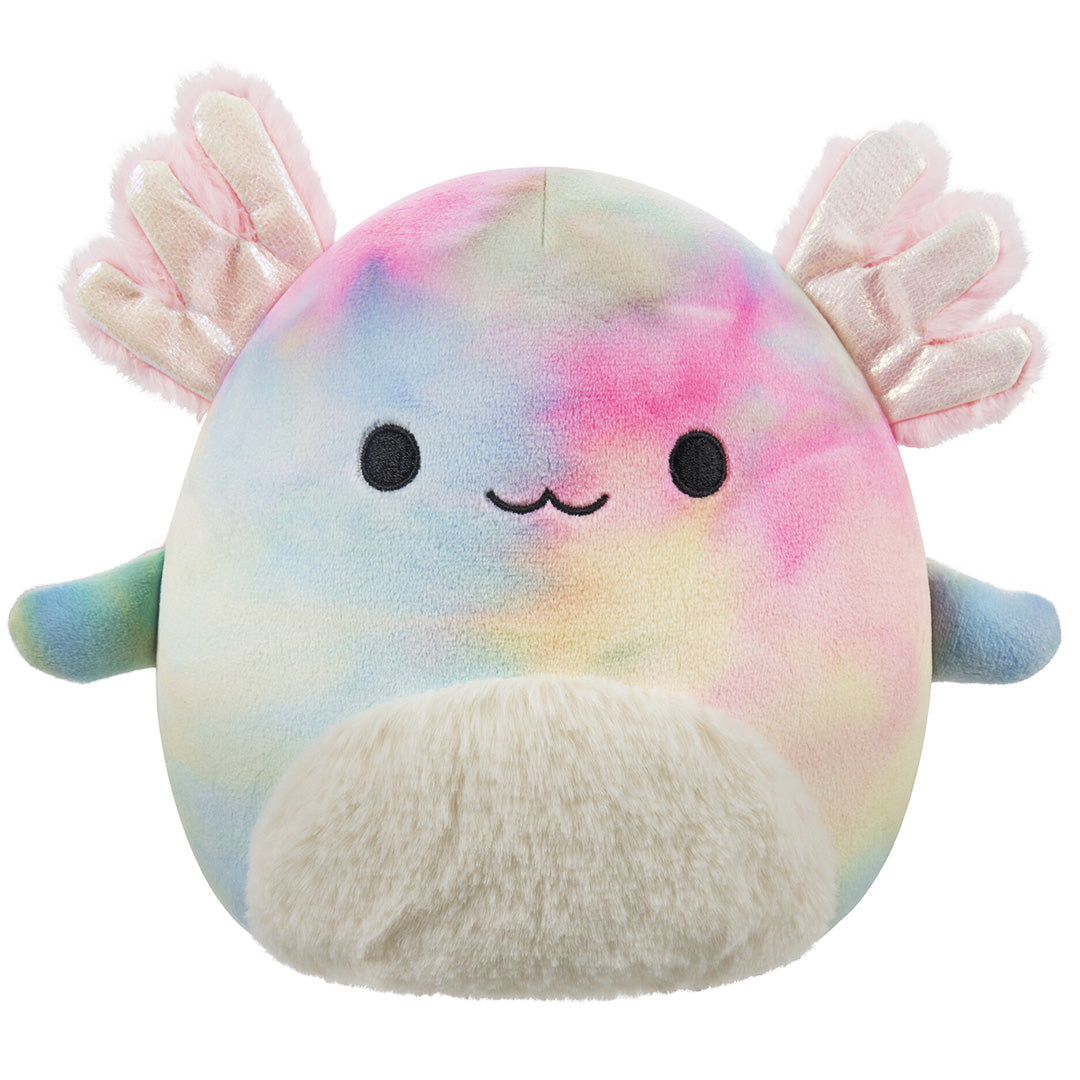 Squishmallows - Squishmallows 11" Tinley the Rainbow Tie-Dye Axolotl | Jazwares