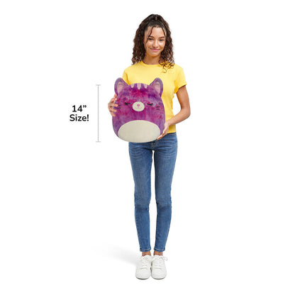 Squishmallows - Squishmallows 14" Caeli the Purple Tie-Dye Tabby Cat | Jazwares