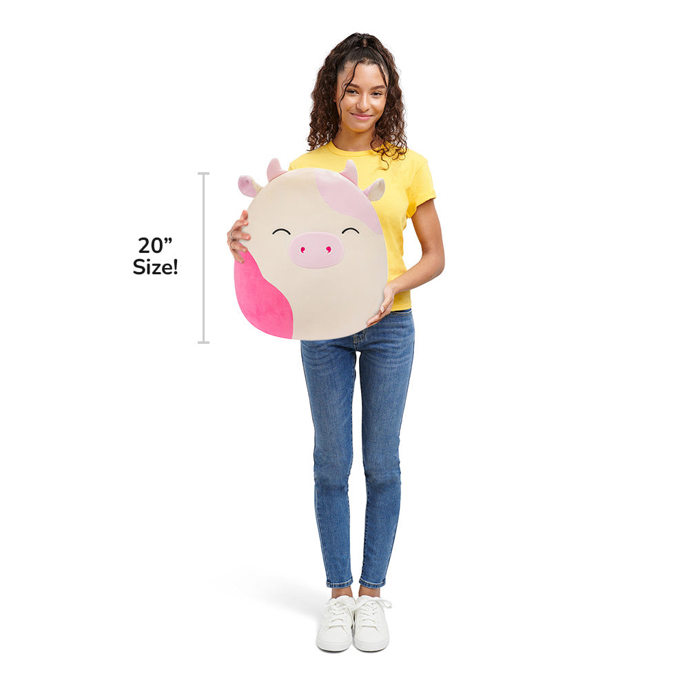 Squishmallows - Squishmallows 20" Caedyn the Cream Cow with Pink Spots | Jazwares