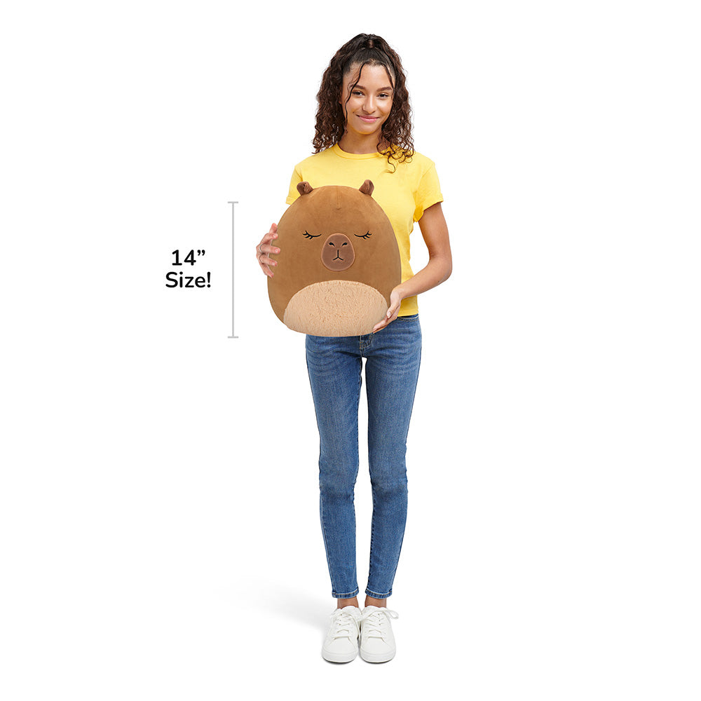 Squishmallows - Squishmallows 14" Lijjian the Brown Capybara| Jazwares