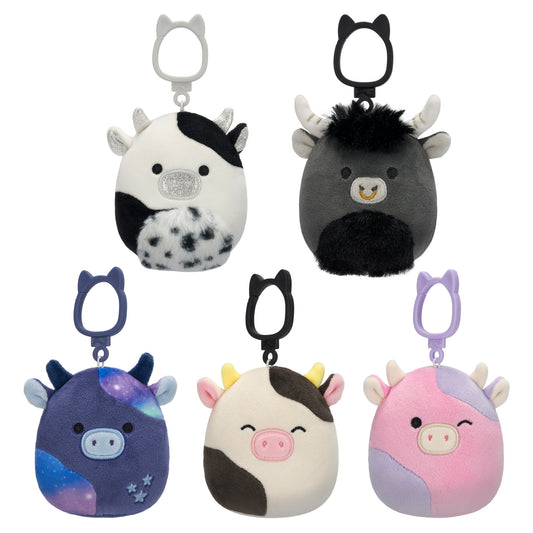 Squishmallows - Squishmallows Select Series 3.5-Inch Cow Clip Multipack | Jazwares