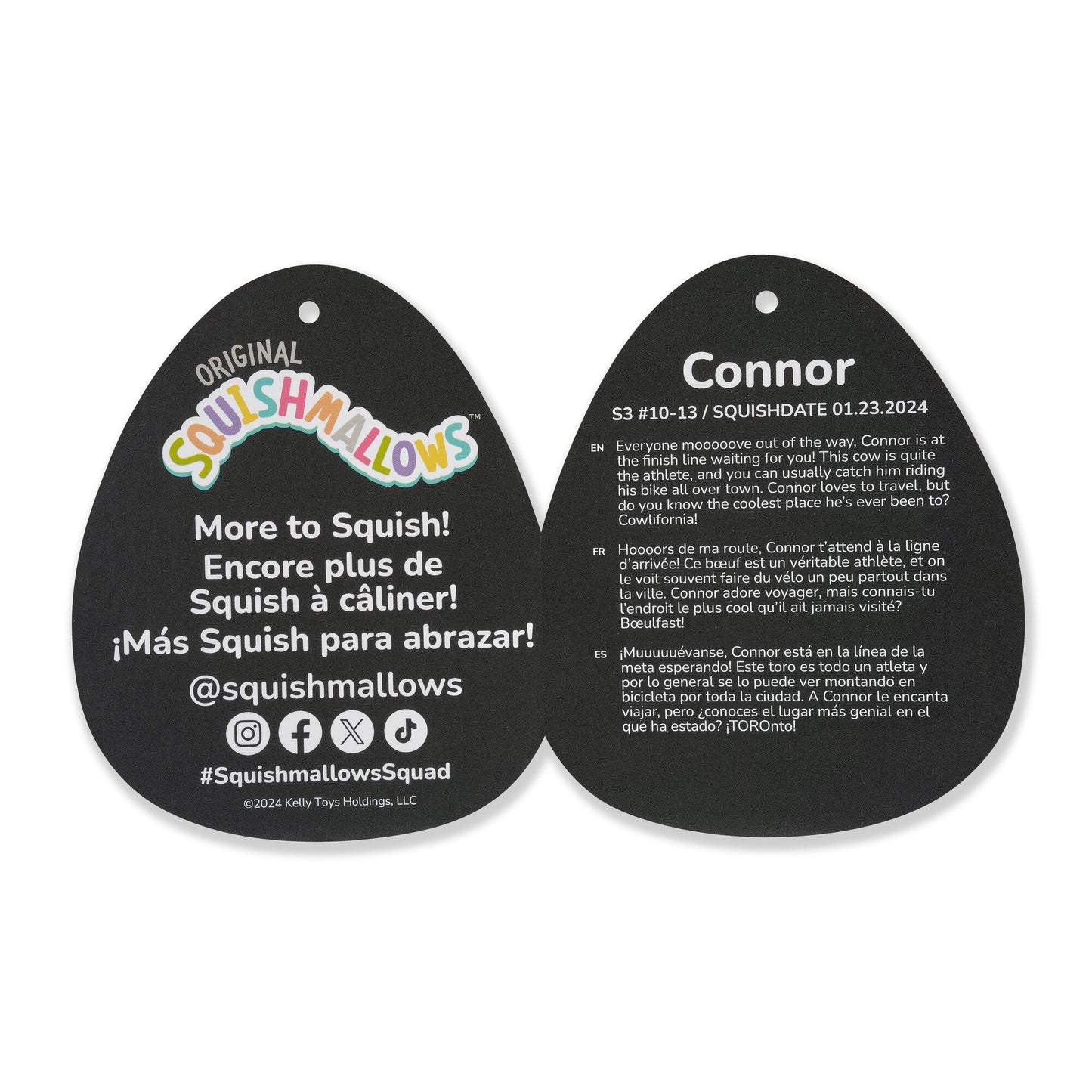 Squishmallows - Squishmallows Select Series 3.5-Inch Cow Clip Multipack | Jazwares