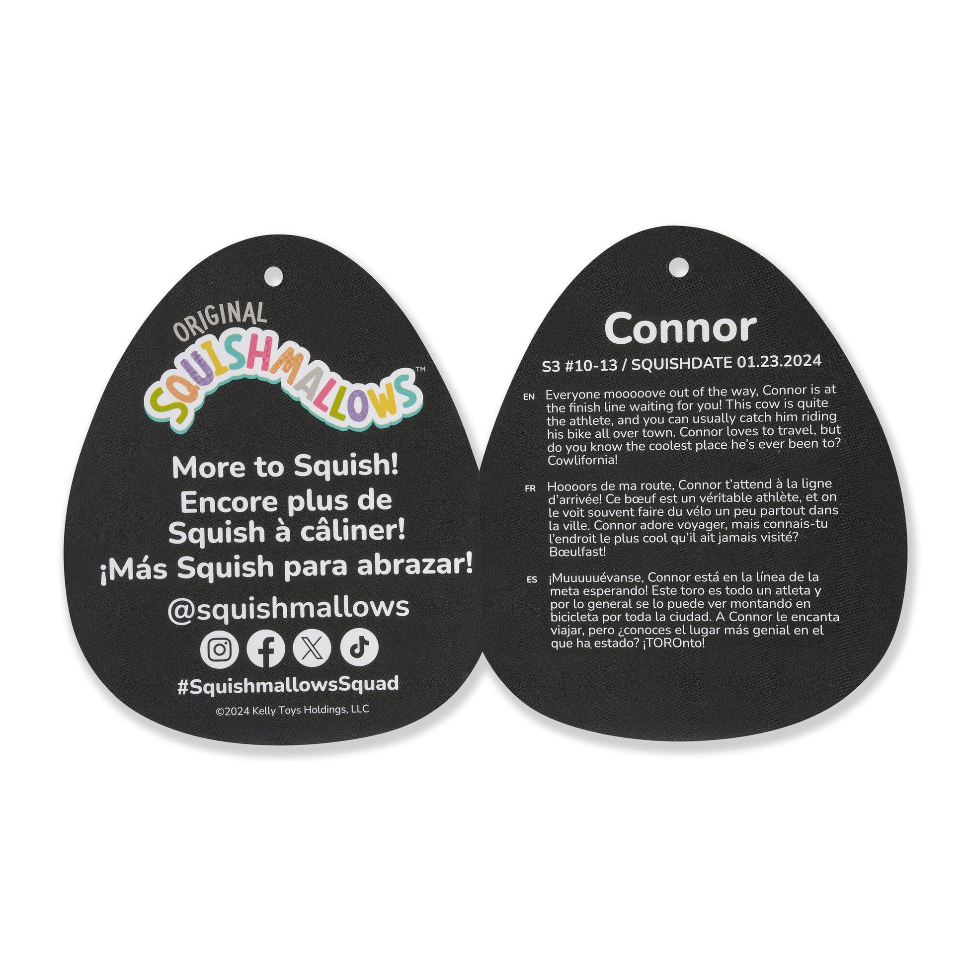 Squishmallows - Squishmallows Select Series 3.5-Inch Cow Clip Multipack | Jazwares