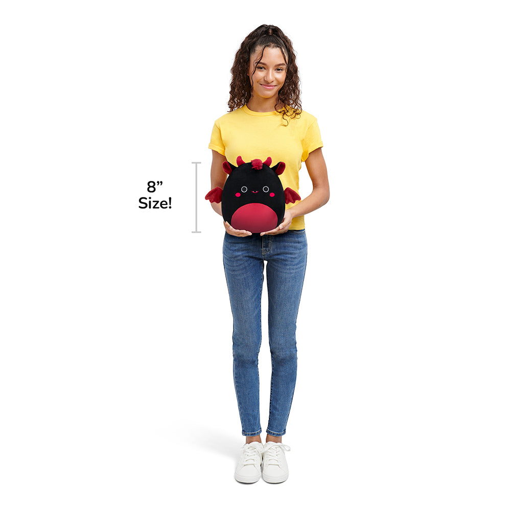 Squishmallows - Squishmallows 8" Rebecca the Black and Maroon Jersey Devil | Jazwares