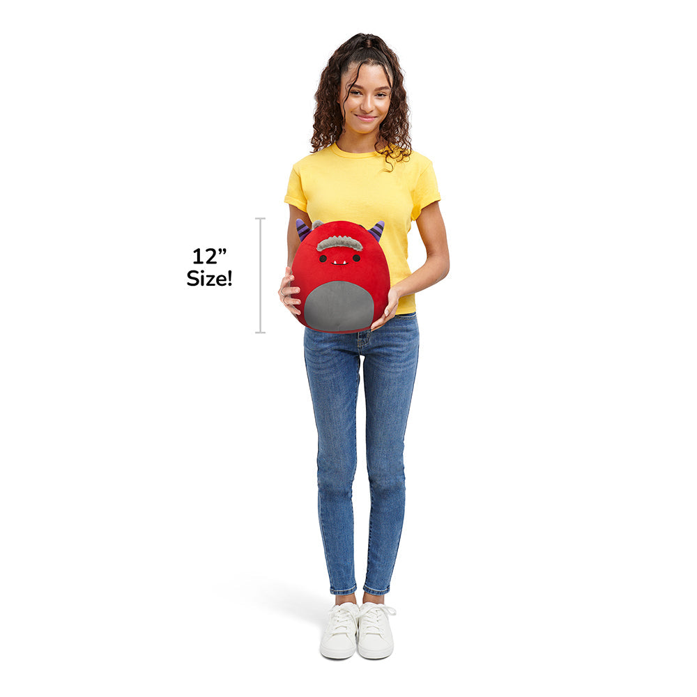 Squishmallows - Squishmallows 12" Jeb the Burgundy Monster | Jazwares