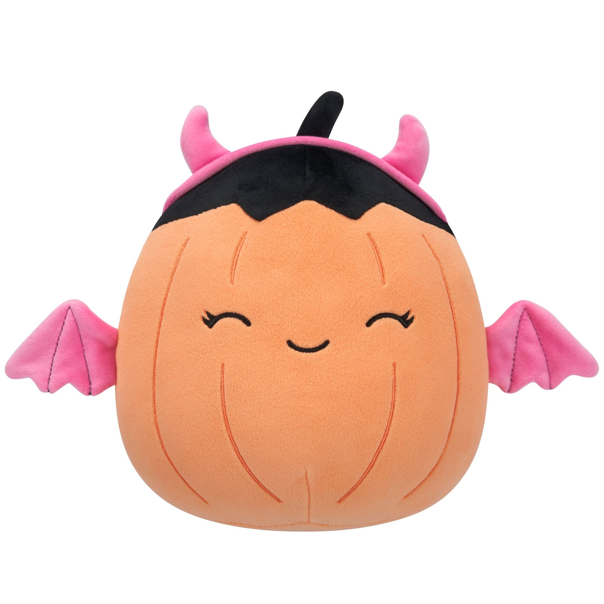 Squishmallows - Squishmallows 8" Margie the Pastel Orange Pumpkin in Pink Devil Costume | Jazwares