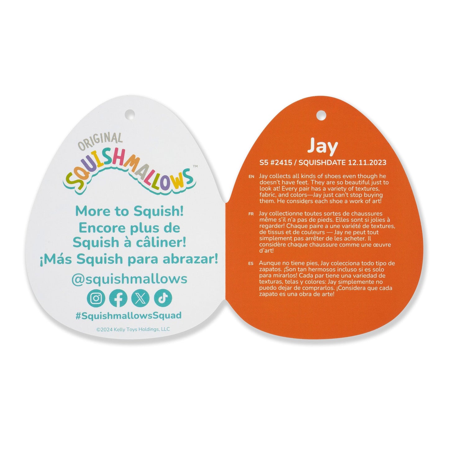 Squishmallows - Squishmallows 5" Jay the Orange Frosted Donut | Jazwares