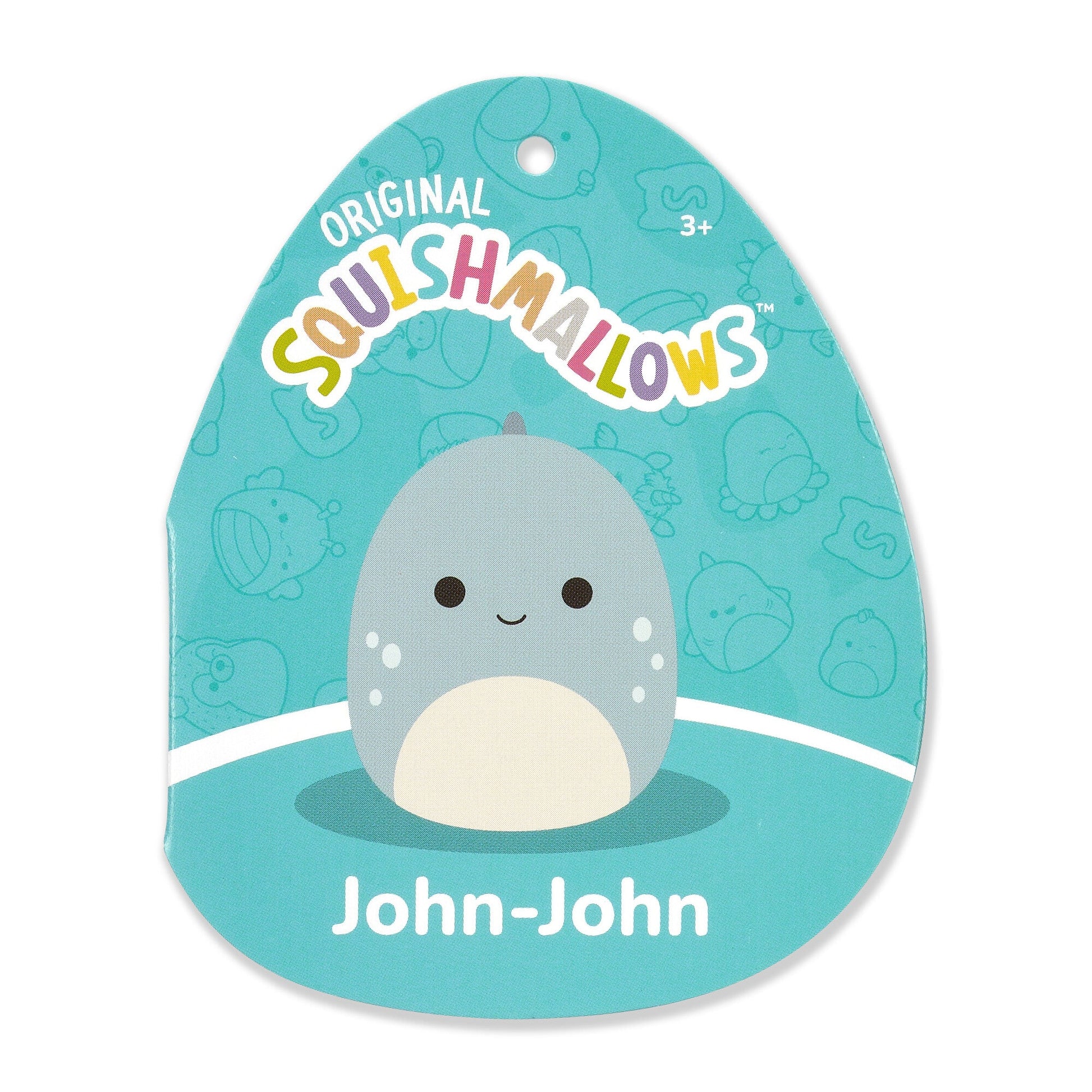Squishmallows - Squishmallows 16" John-John the Slate Blue Dino | Jazwares