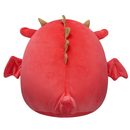 Squishmallows - Squishmallows 12" Baiden the Red Dragon with Boba Drink | Jazwares