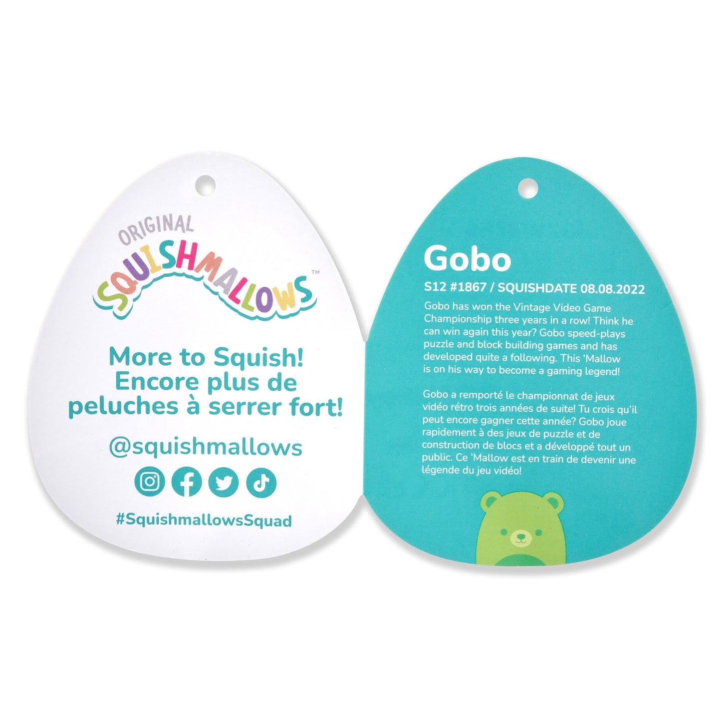 Squishmallows - Squishmallows 12" Gobo the Neon Green Bear | Jazwares