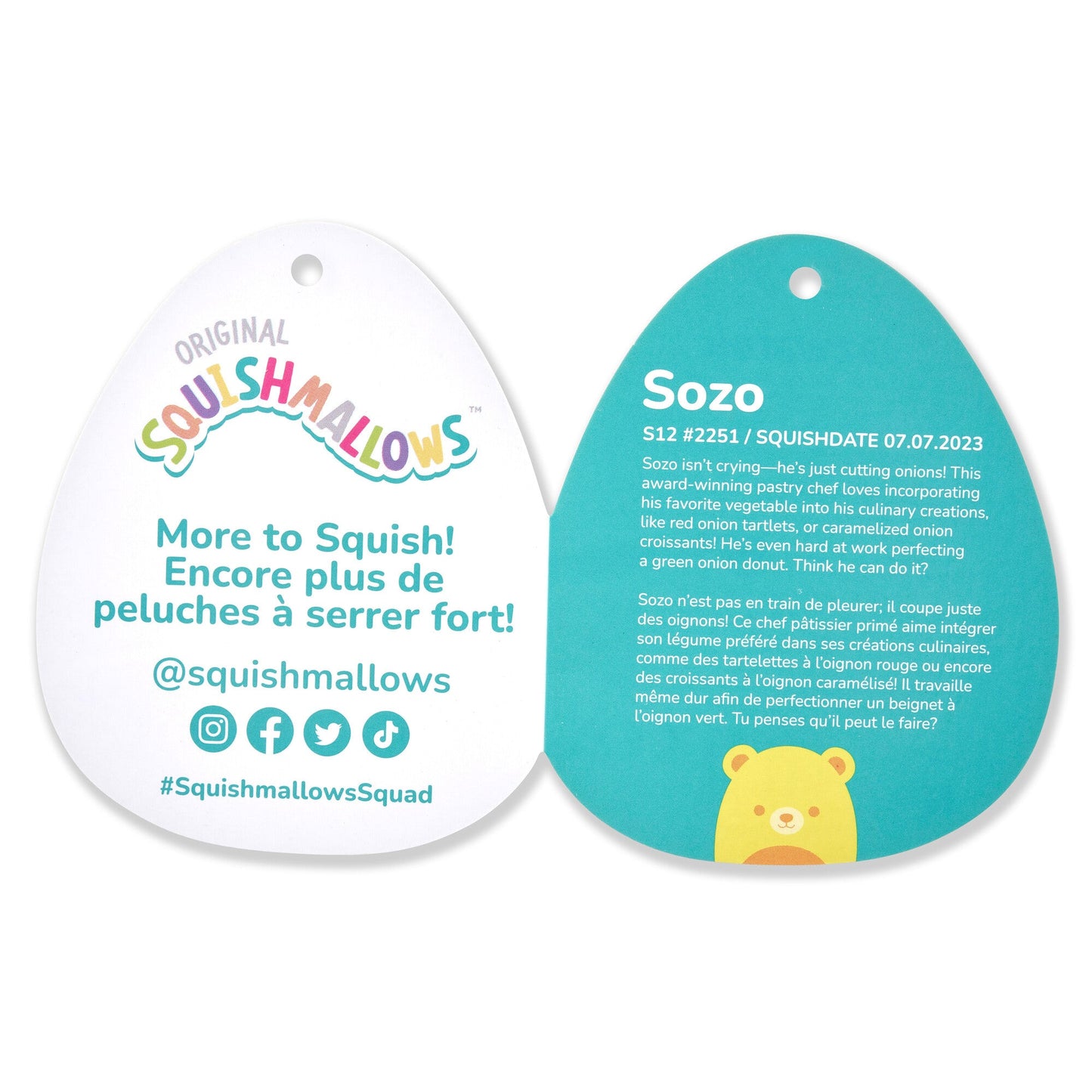 Squishmallows - Squishmallows 12" Sozo the Neon Yellow Bear | Jazwares