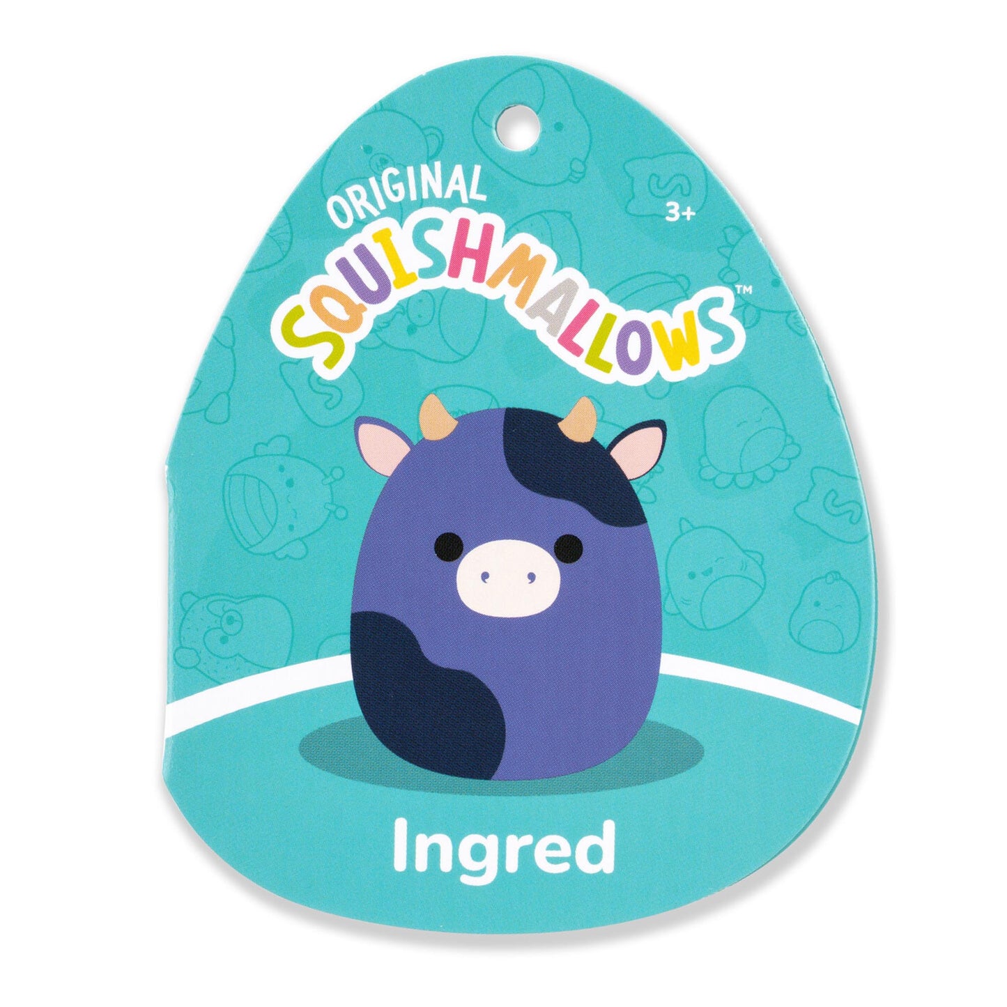 Squishmallows - Squishmallows 8" Ingred the Purple and Black Spotted Cow | Jazwares