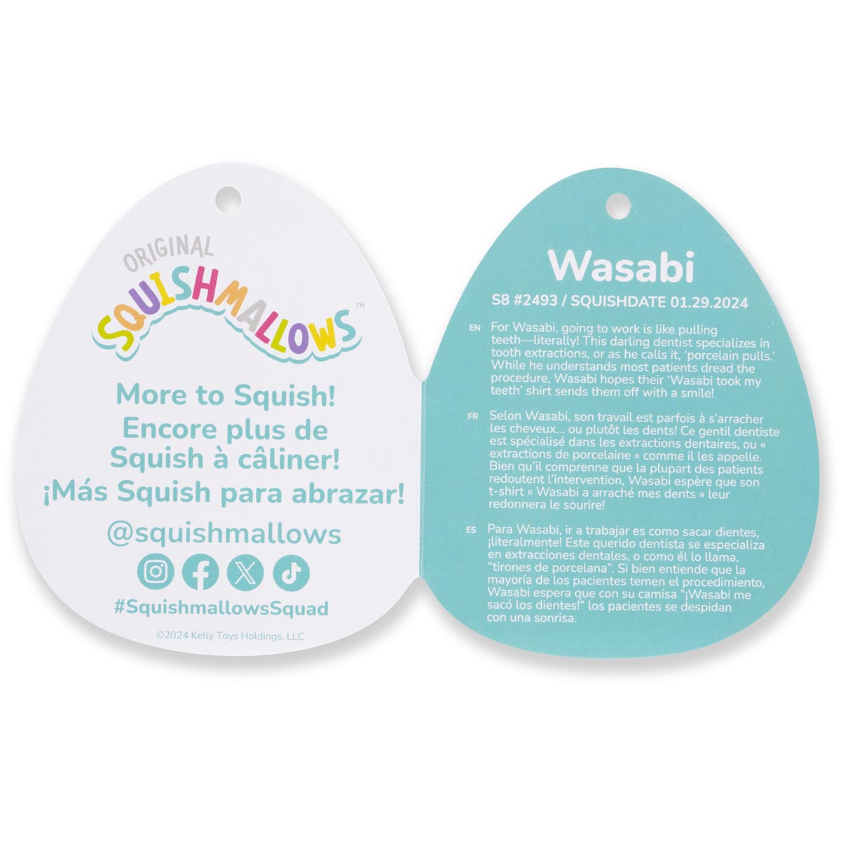 Squishmallows - Squishmallows 16" Wasabi the Green Sea Cucumber | Jazwares