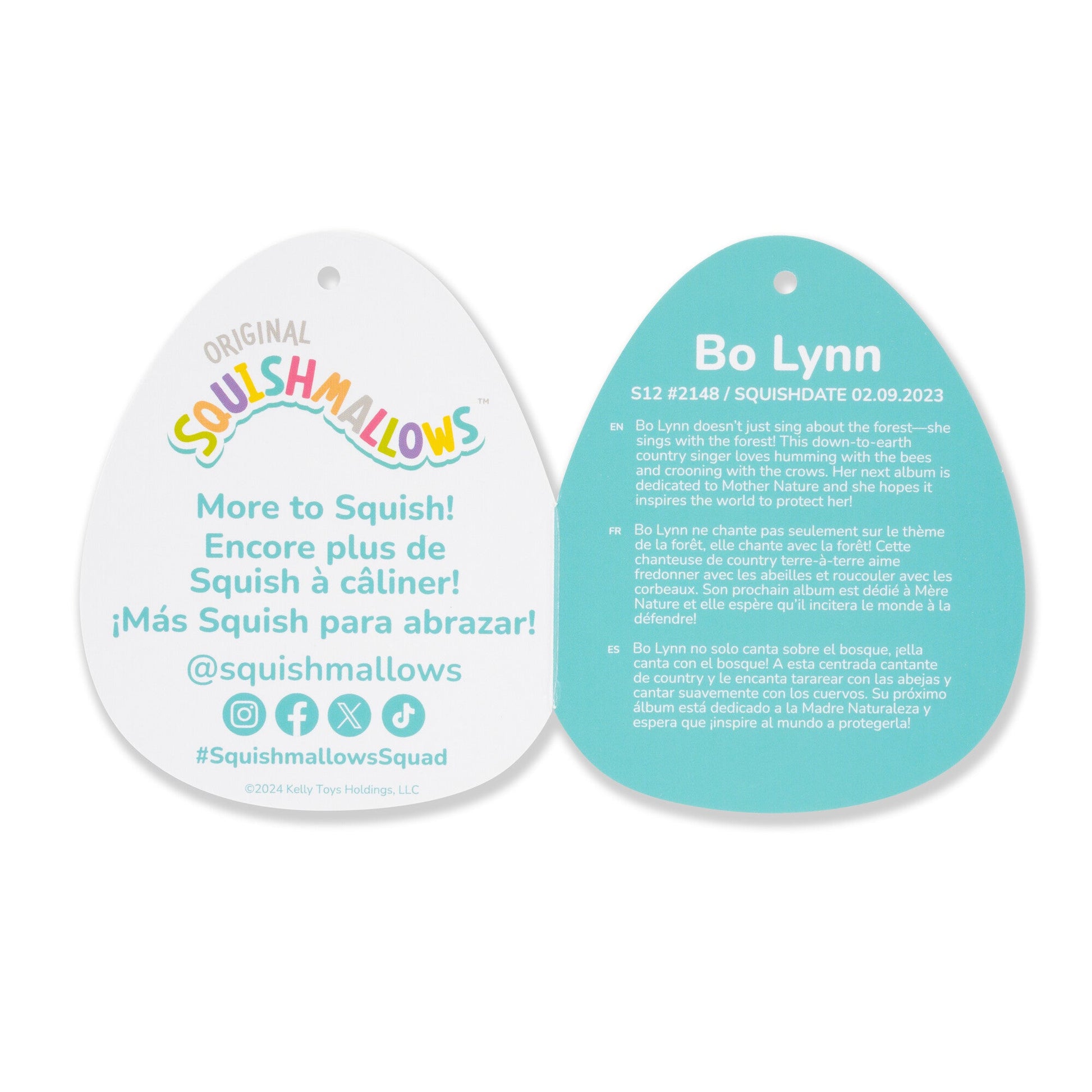 Squishmallows - Squishmallows 12-Inch Bo Lynn the Teal Spotted Mushroom | Jazwares