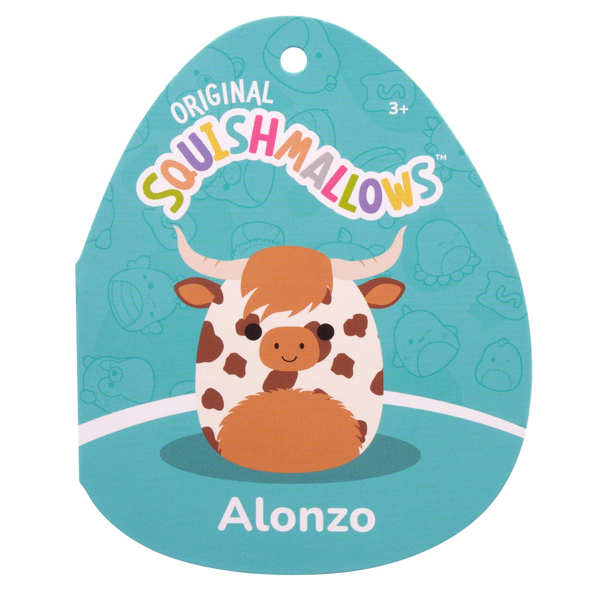 Squishmallows - Squishmallows Alonzo the Brown Spotted Highland Cow | Jazwares