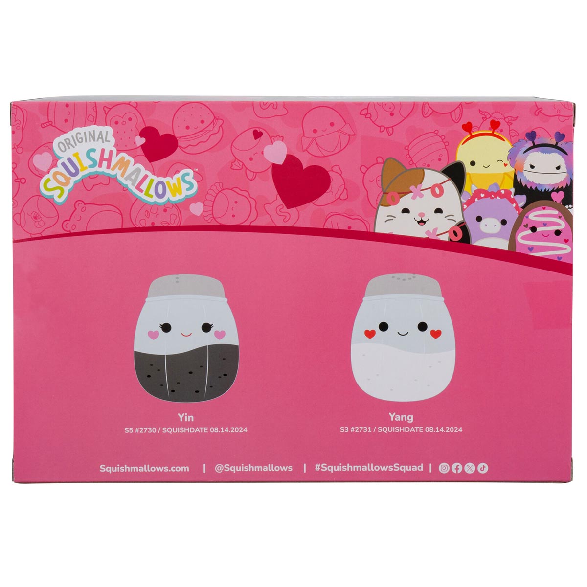 Squishmallows - Squishmallows 5" Valentine’s Salt & Pepper 2-Pack | Jazwares