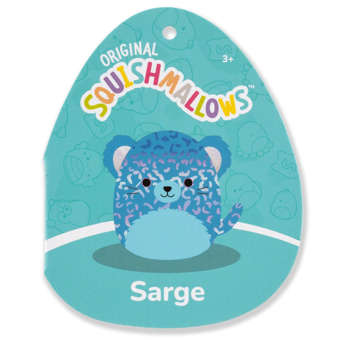 Squishmallows - Squishmallows 8" Sarge the Blue Jaguar with Iridescent Spots | Jazwares