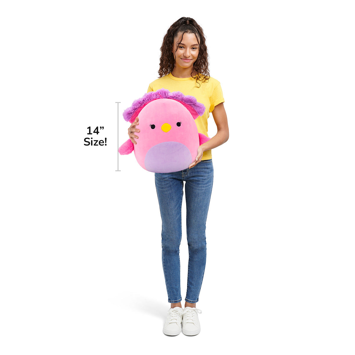 Squishmallows - Squishmallows 14" Sweetpea the Pink and Purple Peacock | Jazwares