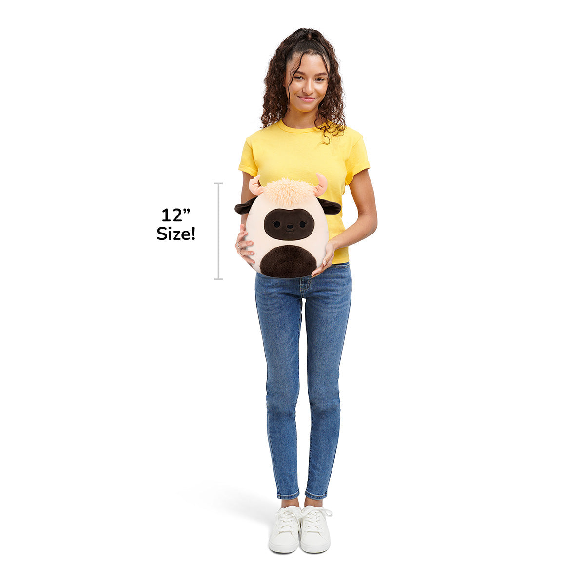 Squishmallows - Squishmallows 12" Venus the Blacknose Sheep with Fuzzy Black Belly | Jazwares