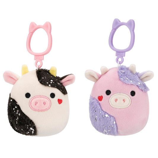 Squishmallows - Squishmallows Select Series Valentine's Cow Clip 2-Pack | Jazwares