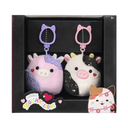 Squishmallows - Squishmallows Select Series Valentine's Cow Clip 2-Pack | Jazwares