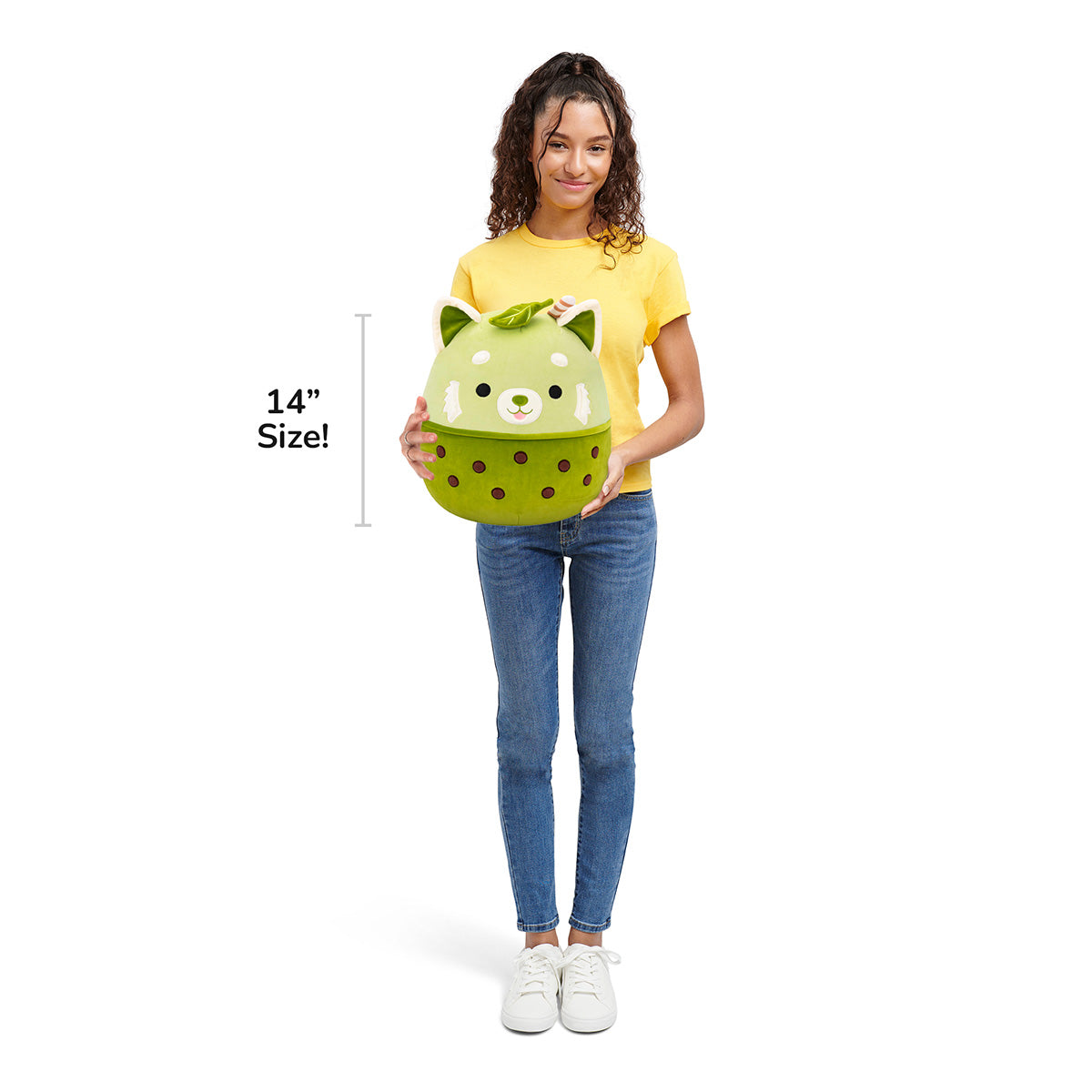 Squishmallows - Squishmallows 14" Eitan the Matcha Boba Red Panda | Jazwares